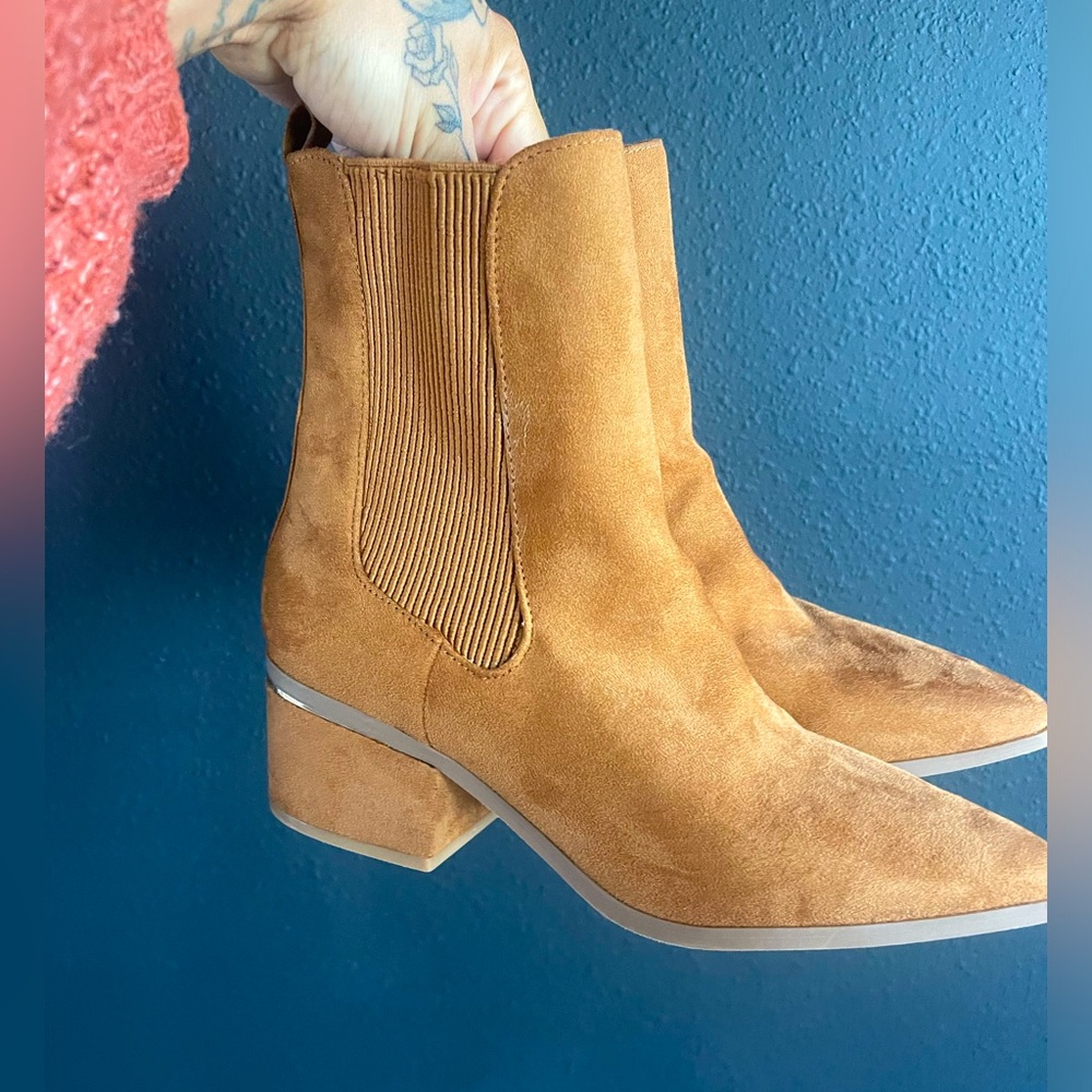 Brown express booties